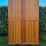 Rattan marquetry cabinet