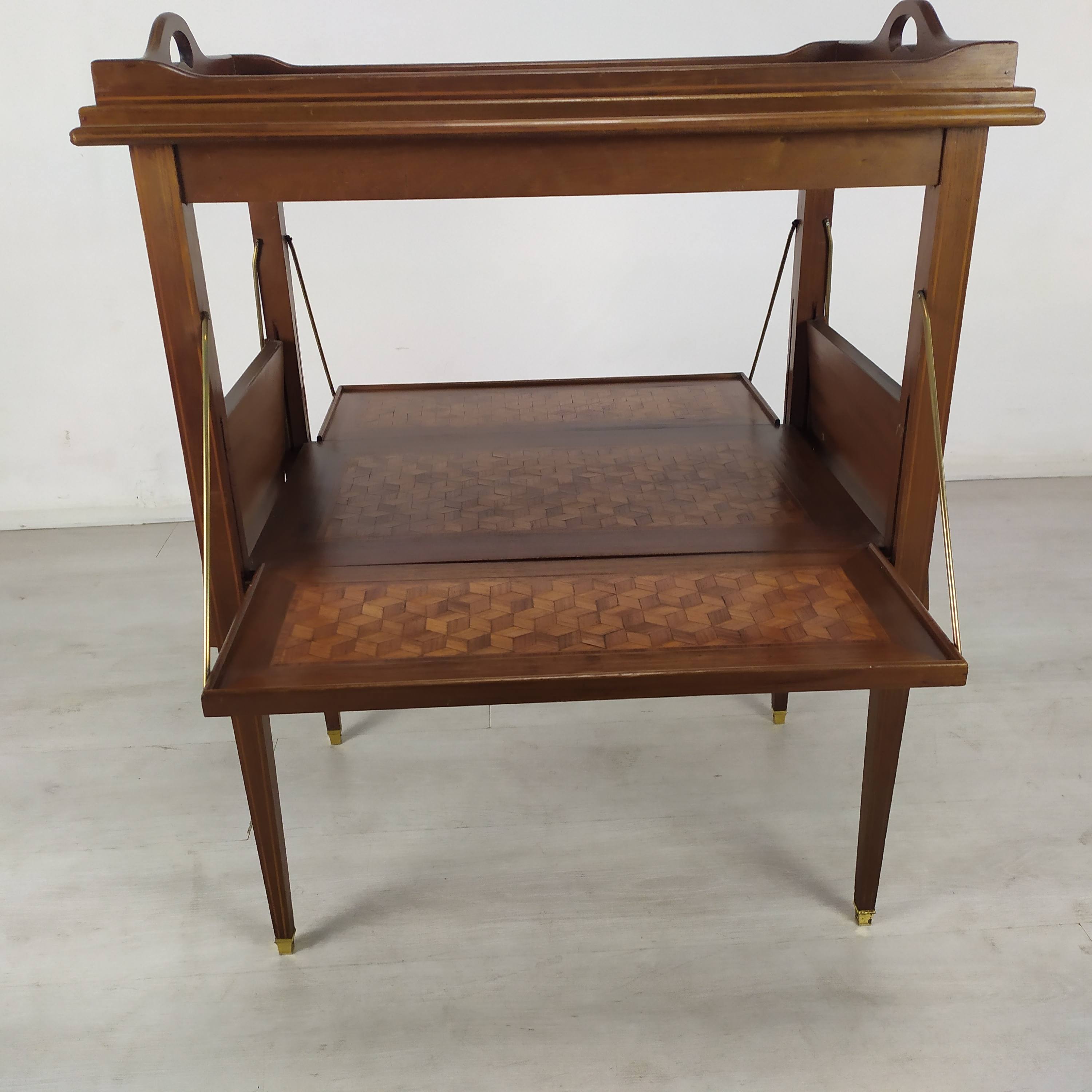 Marquetry tea table