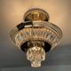 Vintage Bakalowits & Söhne ceiling light in brass and crystal