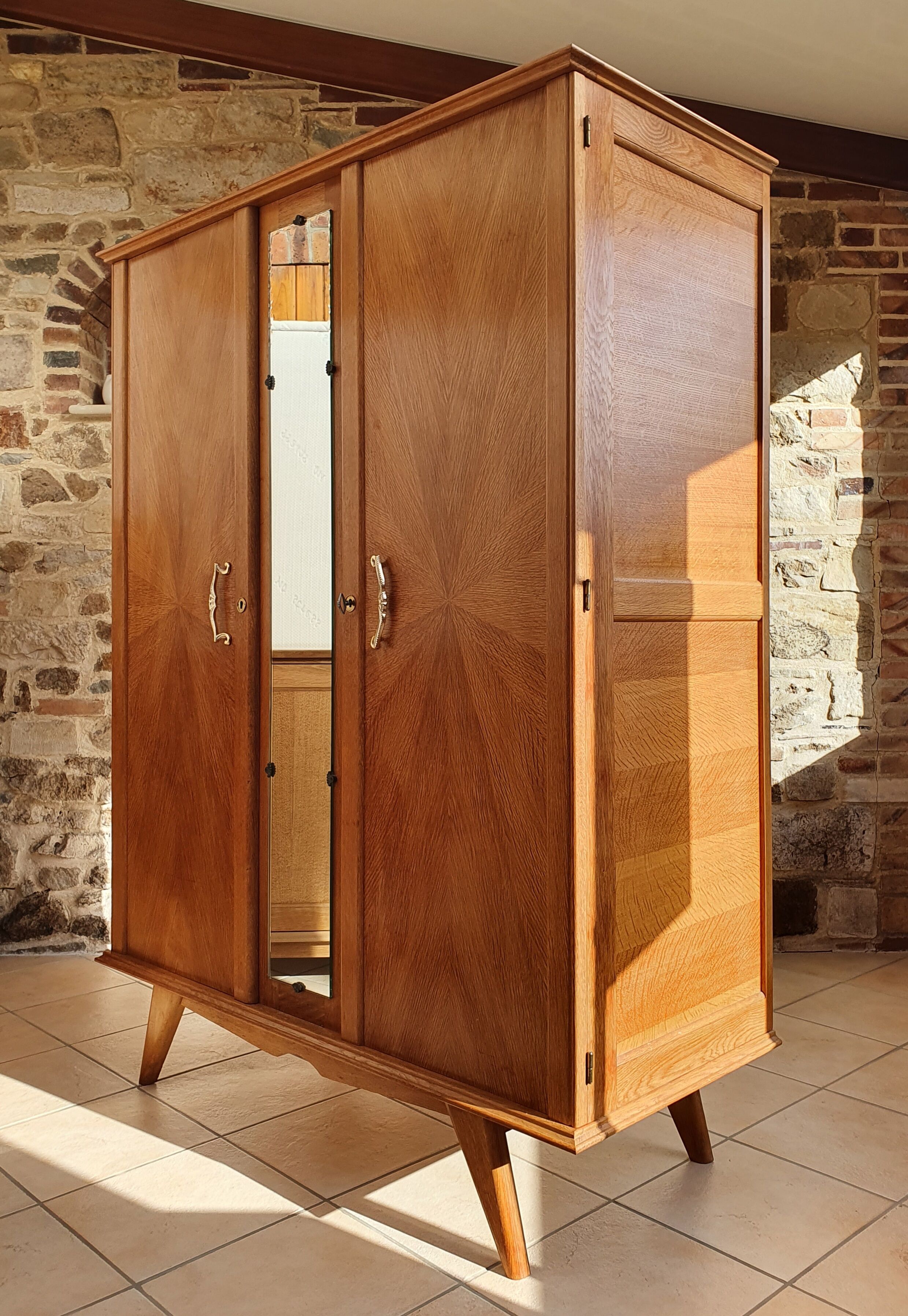 Vintage cabinet feet compass