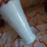 Vintage white opaline vase