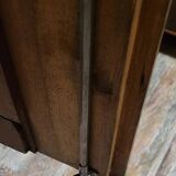 Exceptional Empire period wardrobe in solid walnut, 19th century, circa 1800