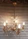 Exceptional bronze chandelier with crystal pendants in working order circa 1910