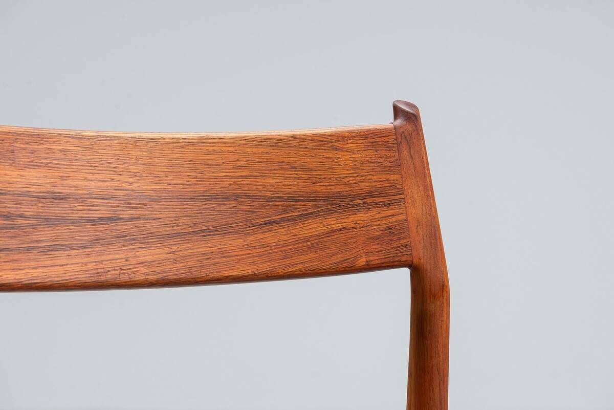 Arne Vodder model 418 dining chairs in rosewood Sibast Mobler Denmark 1960