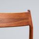 Arne Vodder model 418 dining chairs in rosewood Sibast Mobler Denmark 1960