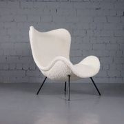 Madame lounge chair in bouclé by Fritz Neth for Correcta