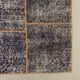 Distressed vintage turkish patchwork rug 178x133 cm wool medium