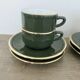 Apilco, set of 2 cups and saucers, Parisian bistros