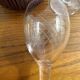 Set de 3 verres à vin blanc en verre taillé