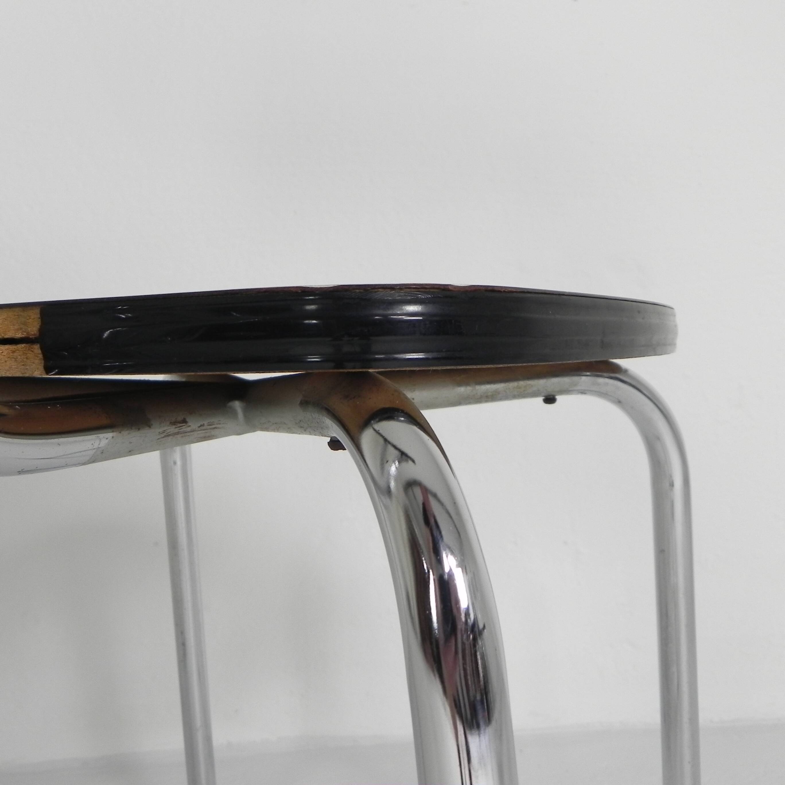 Set of 4 Formica dining chairs, 1960s