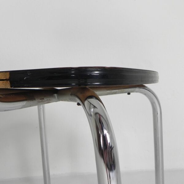 Ensemble de 4 chaises de salle à manger en Formica, années 1960