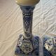 2 candlesticks in the style of the fiancé of Delft, Holland, 1988