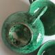 Cups green glazed ceramic, marius giuge, vallauris 50's