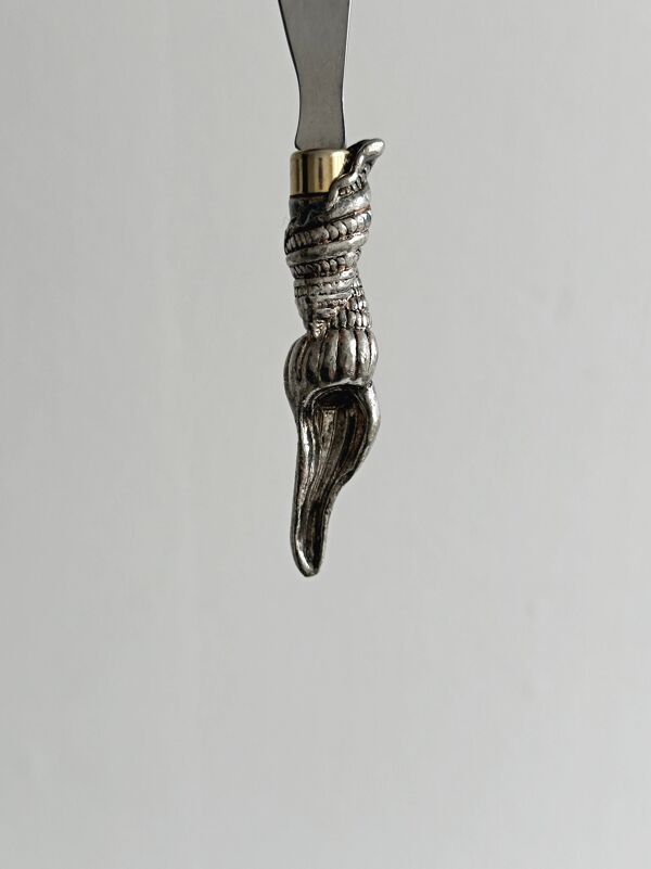 Couteau à beurre élégant en métal brillant