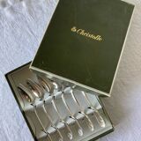 6 small Alfenide/Christofle dessert spoons