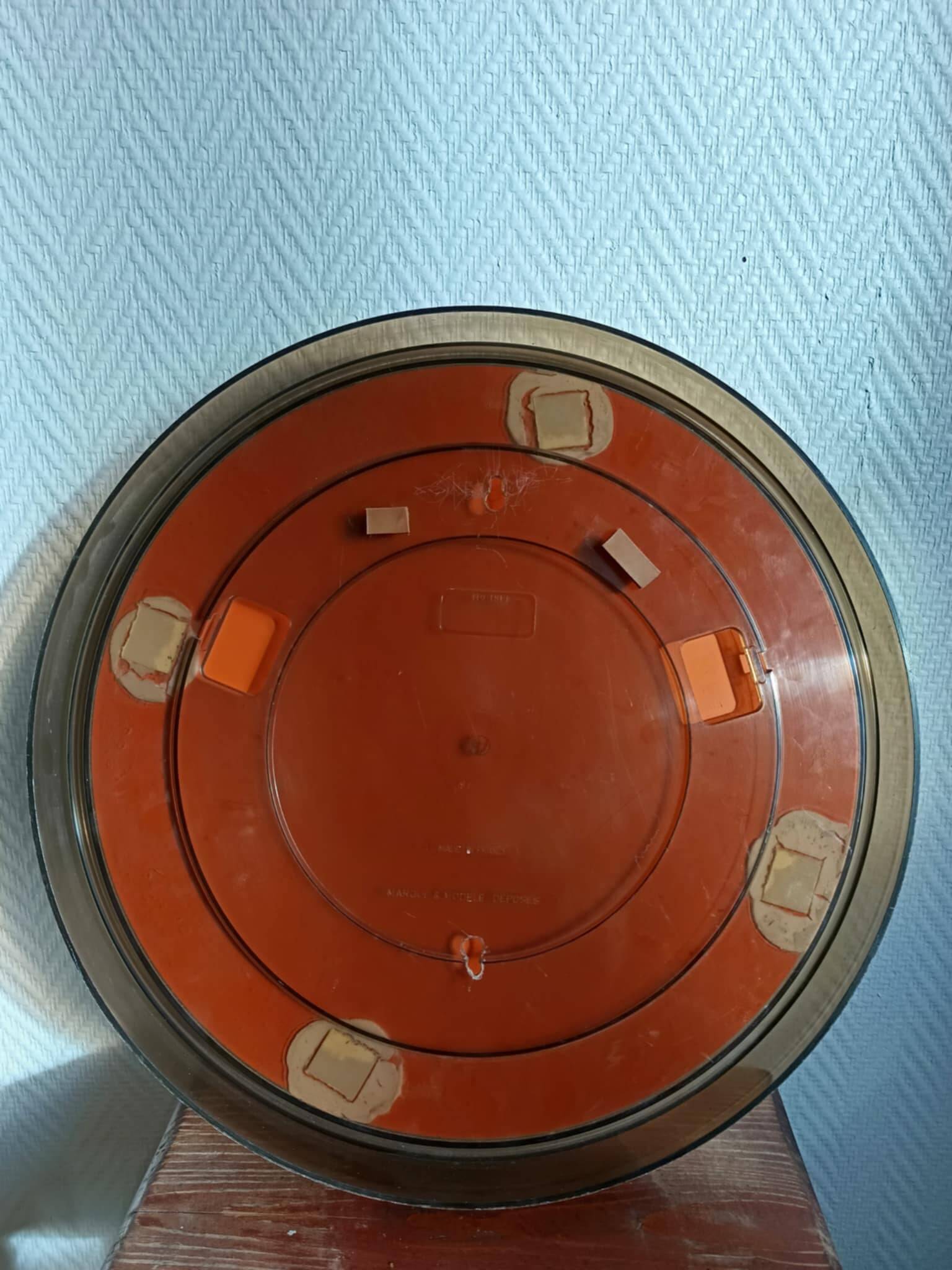 Round 40cm plexiglass mirror Gilac 1970