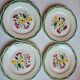 Set of 4 antique flat plates Digoin Sarreguemines Ester