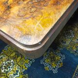 Art deco period table in walnut bramble