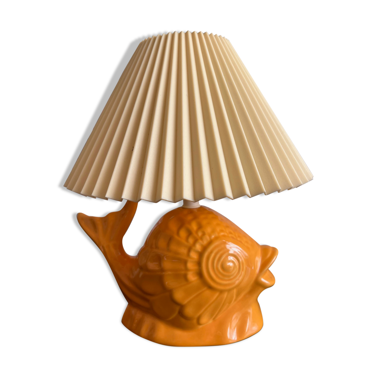 Ceramic fish lamp