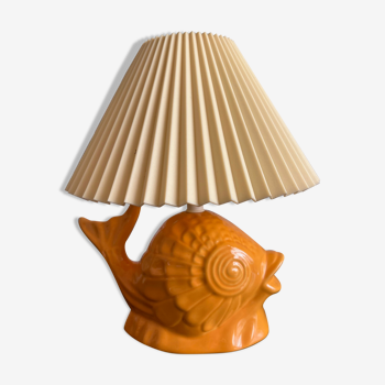 Ceramic fish lamp