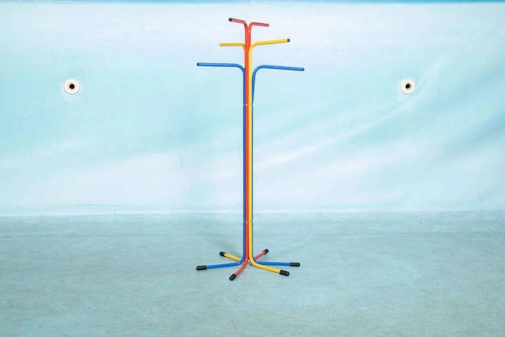 1980s Memphis style coat rack, vintage Ikea