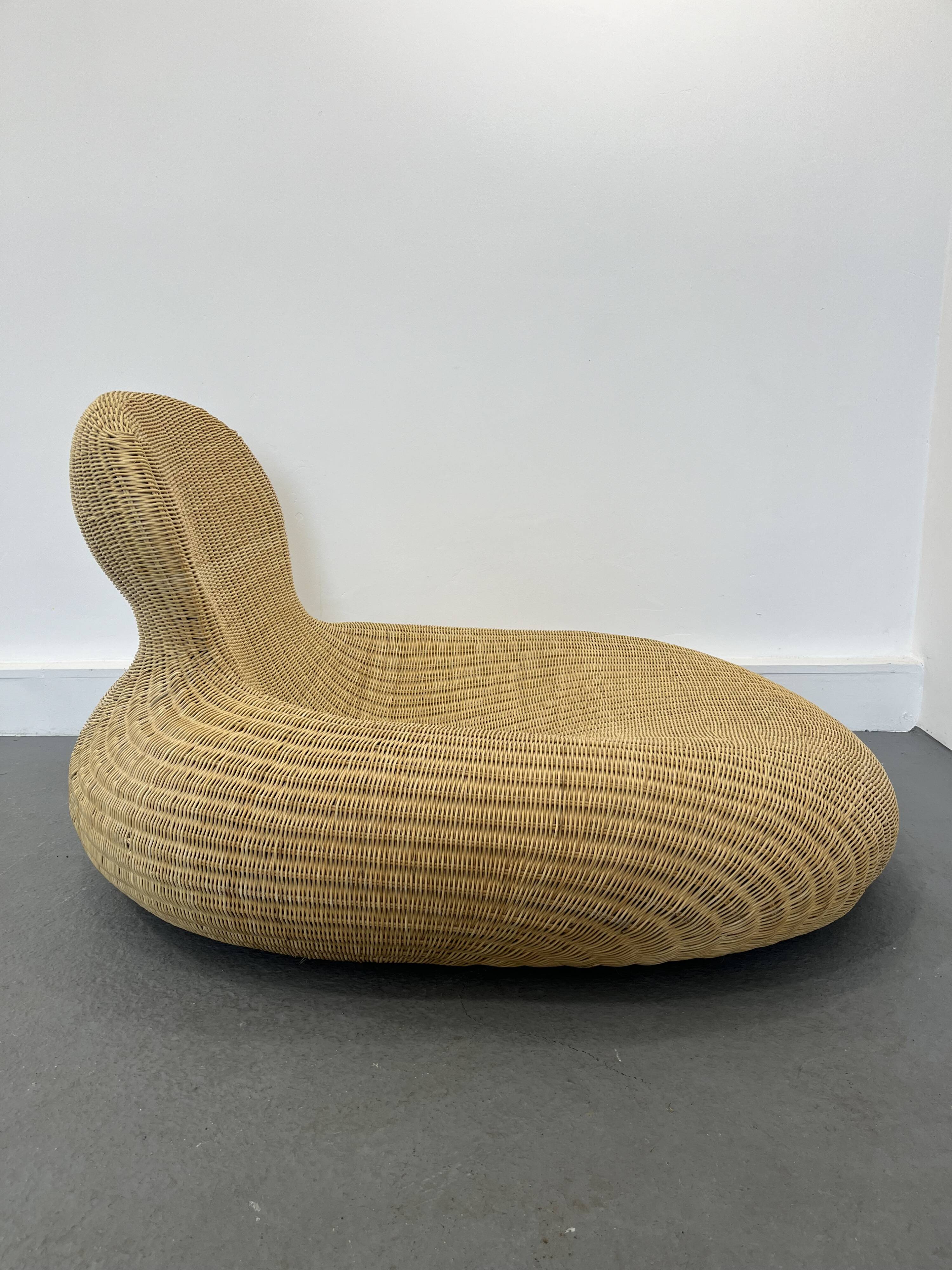 Fauteuil Storvik en Rotin par Carl Öjerstam pour Ikea