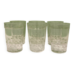 baccarat 6 gobelets cristal - verres