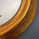 Vintage round gold mirror