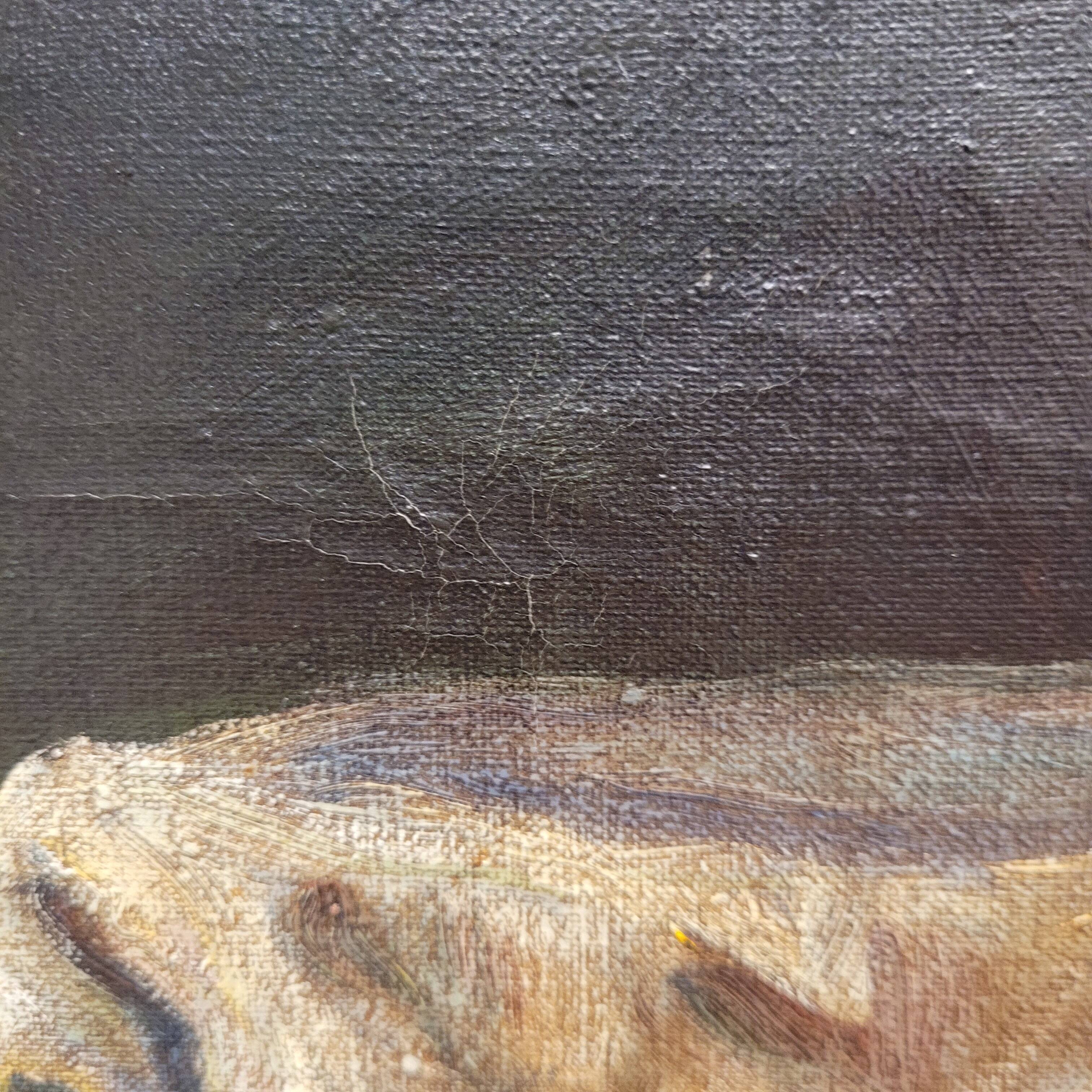 “Bodegón de frutas”, Escuela Sevillana, J. Hernández, s. XX - Spain