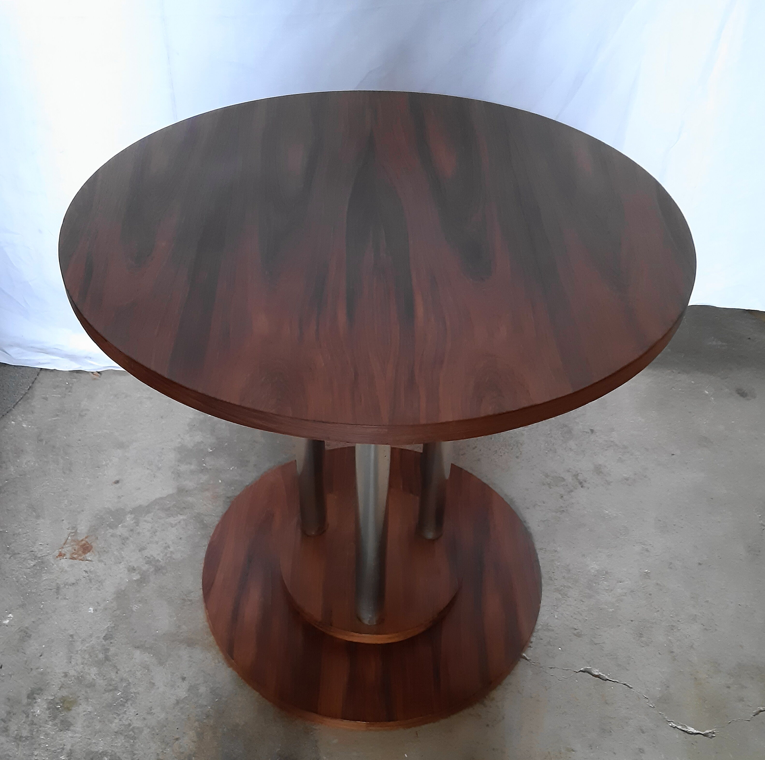 Table gueridon art deco en palissandre, années 30