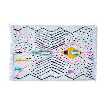 Colorful Berber carpet 205x139cm