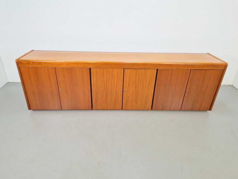 Enfilade en teck danois vintage, années 1960