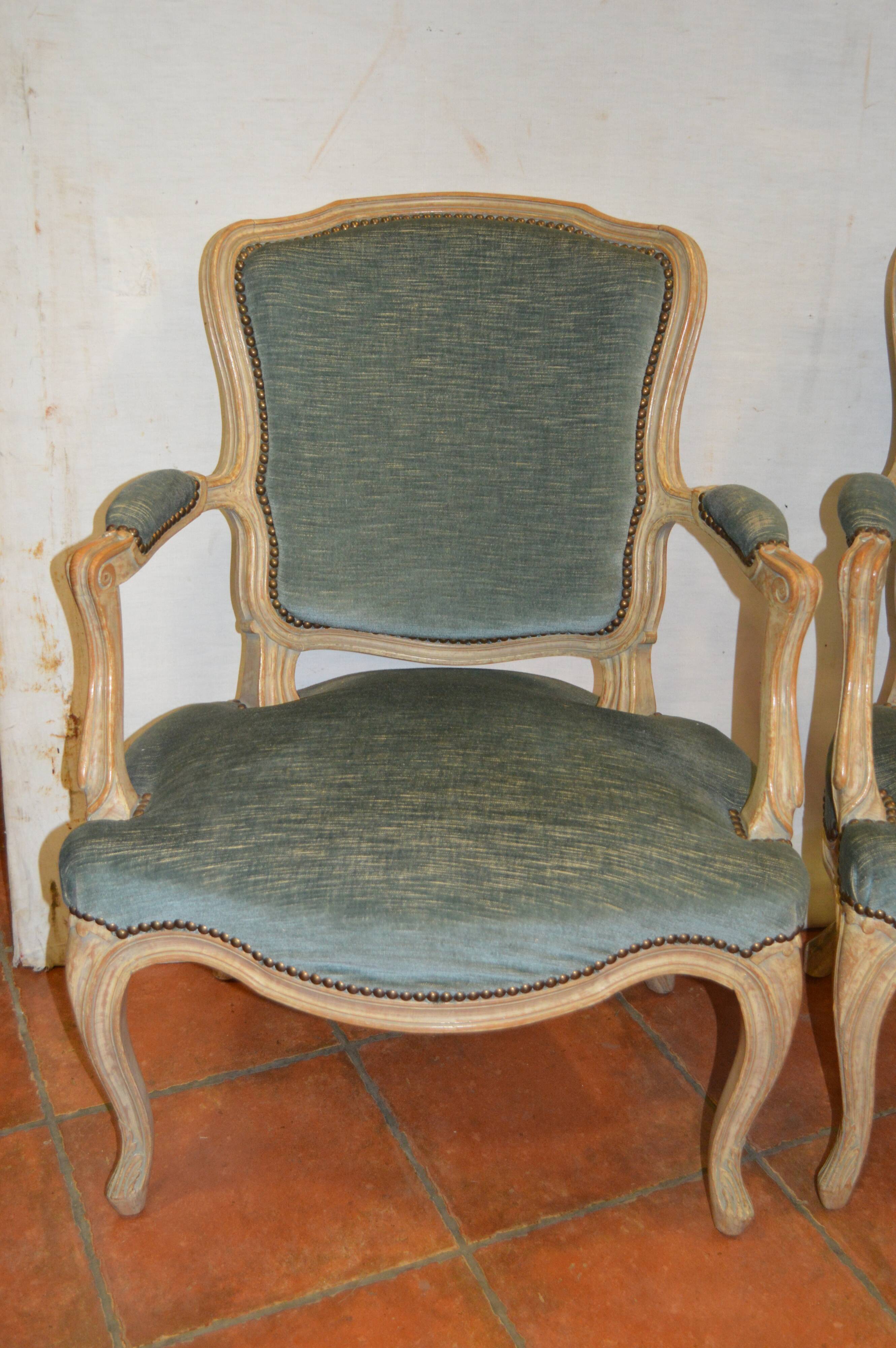 Armchairs Louis XV style