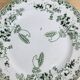 4 dessert plates Modern Style St Amand iron land