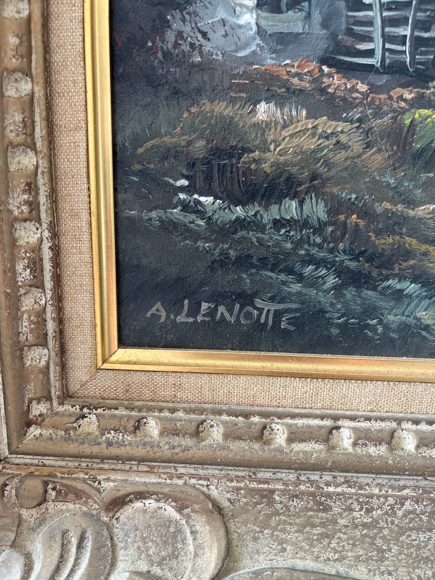 Landscape painting of the countryside