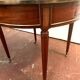 Louis XVI style hot water bottle table in mahogany and 20th century marble