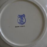 White porcelain dish St Amand, bird motif