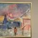 Original Swedish Oil on Panel – “Figure in Landscape” by Poul K. Jörgensen