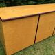 Vintage sycamore enfilade by Mario Sabot 1970