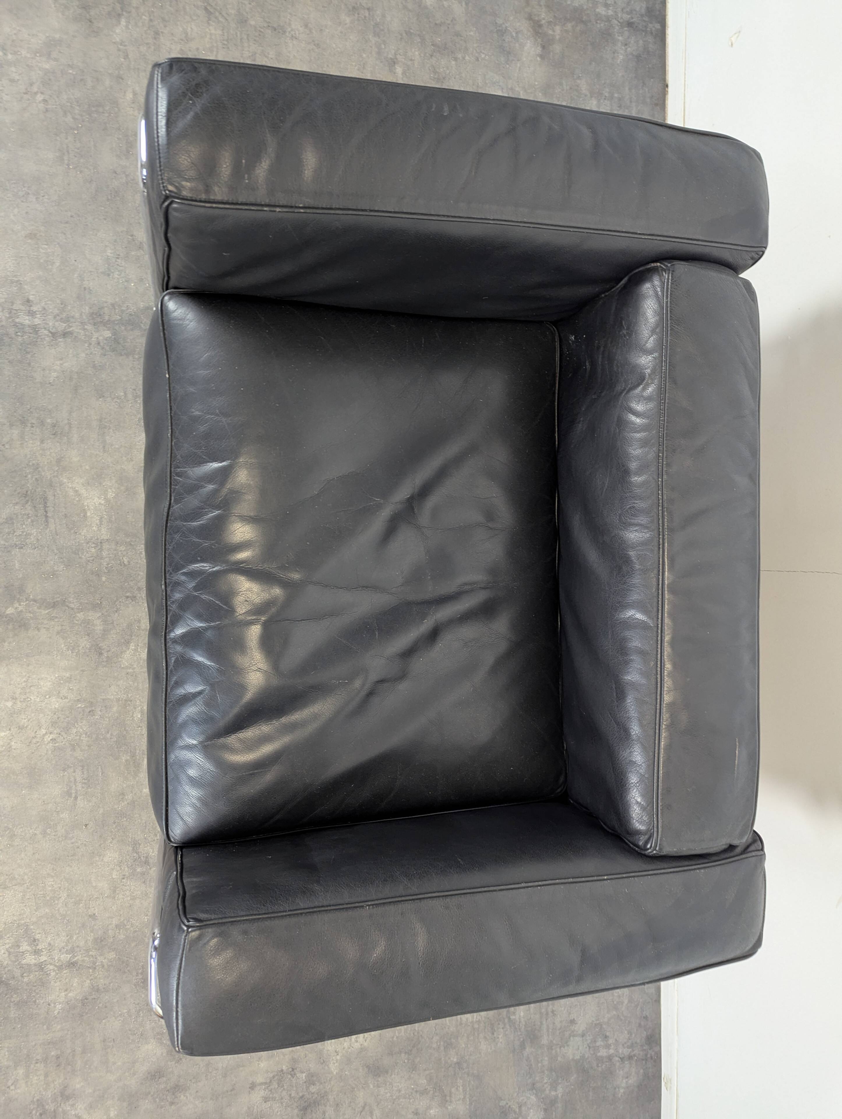 LC3 armchair by Le Corbusier and Charlotte Perriand for Cassina