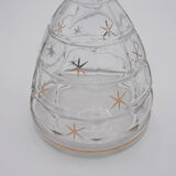 Carafe in glass faceted with Cap