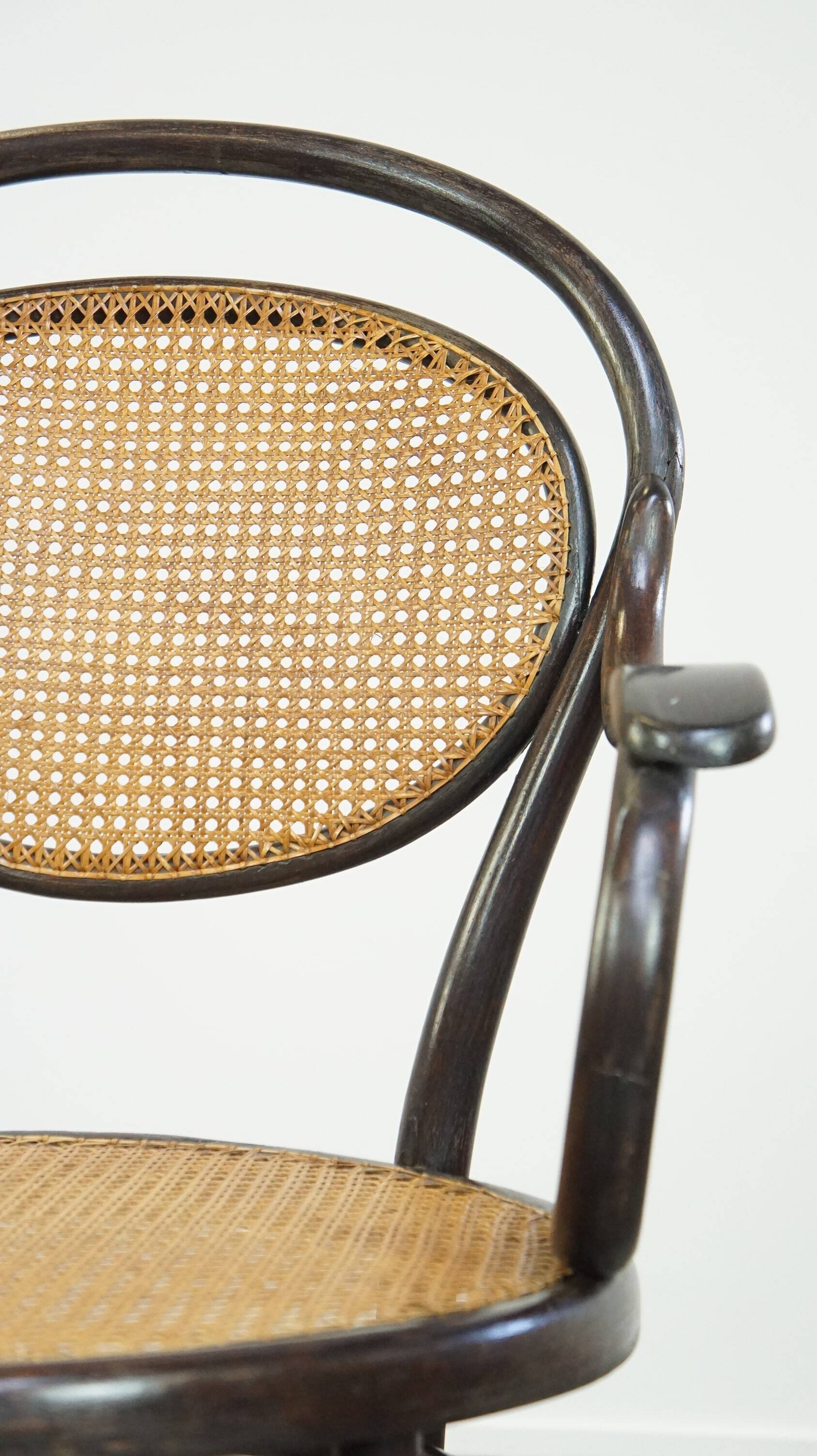 Very charming, elegant, vintage bentwood design bistro chair with comfortable armrests