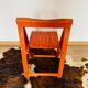 Red folding chair, Italy 1960s