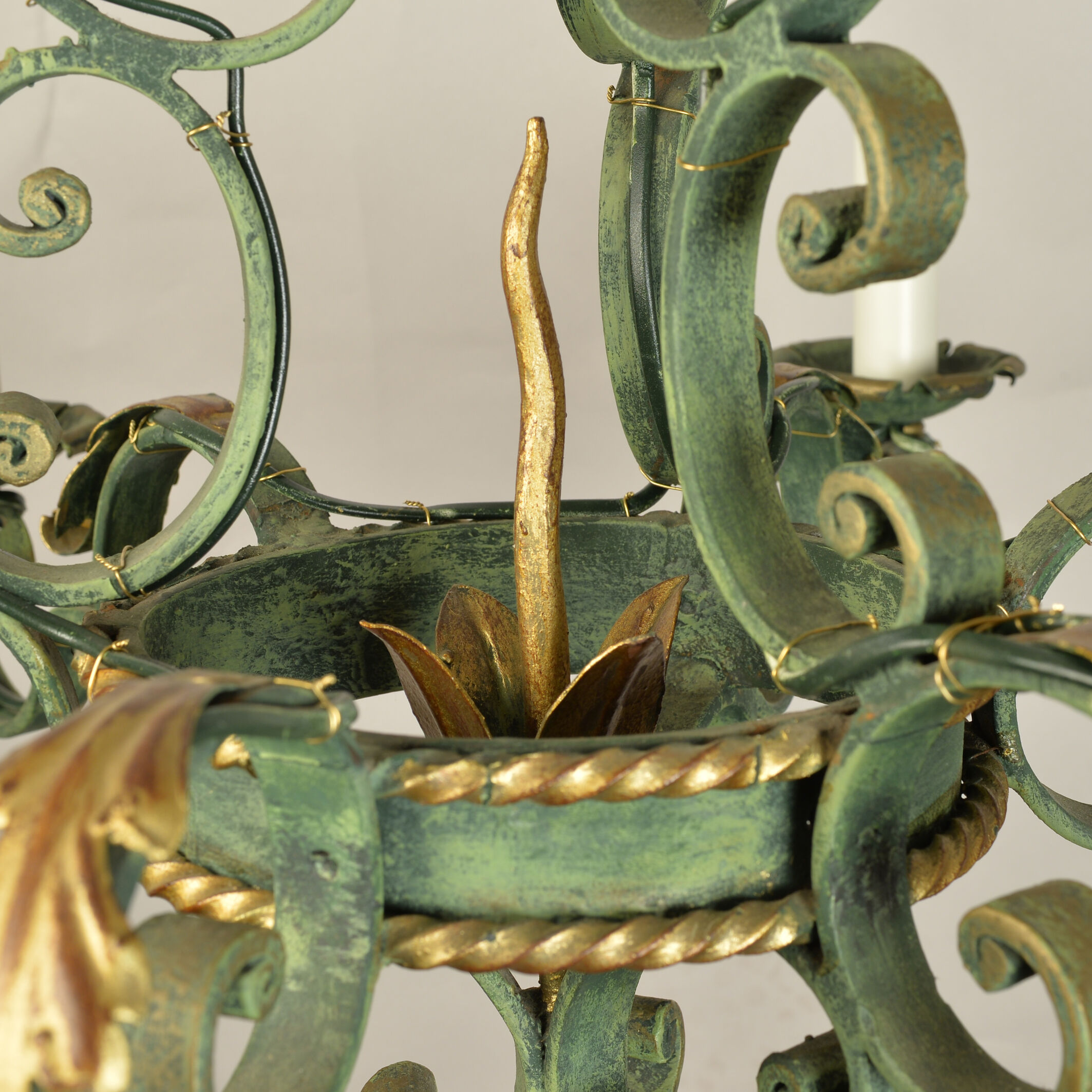 Wrought iron chandelier