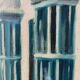 Toile huile paysage ruelle 60x80cm