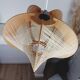 Suspension desing vintage bois et osier