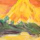 Oil on canvas landscape of Provence