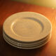 4 assiettes à dessert vintage