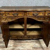 Louis XV style Provencal sideboard in solid walnut circa 1900