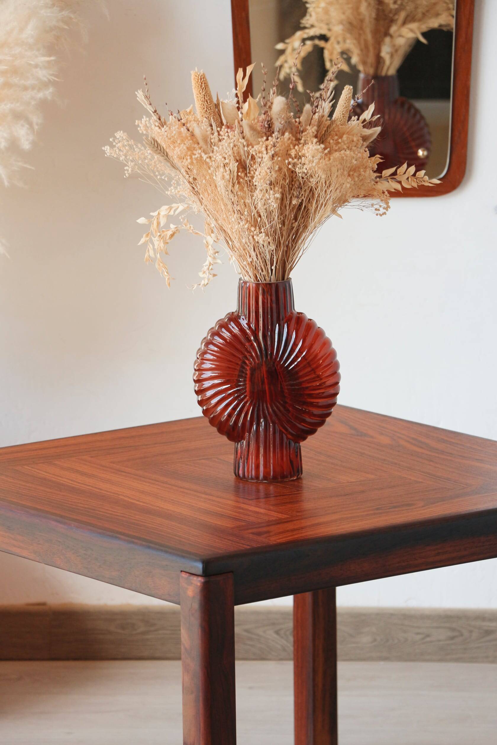 Square rosewood side table – Henning Kjaernulf for Vejle Stole